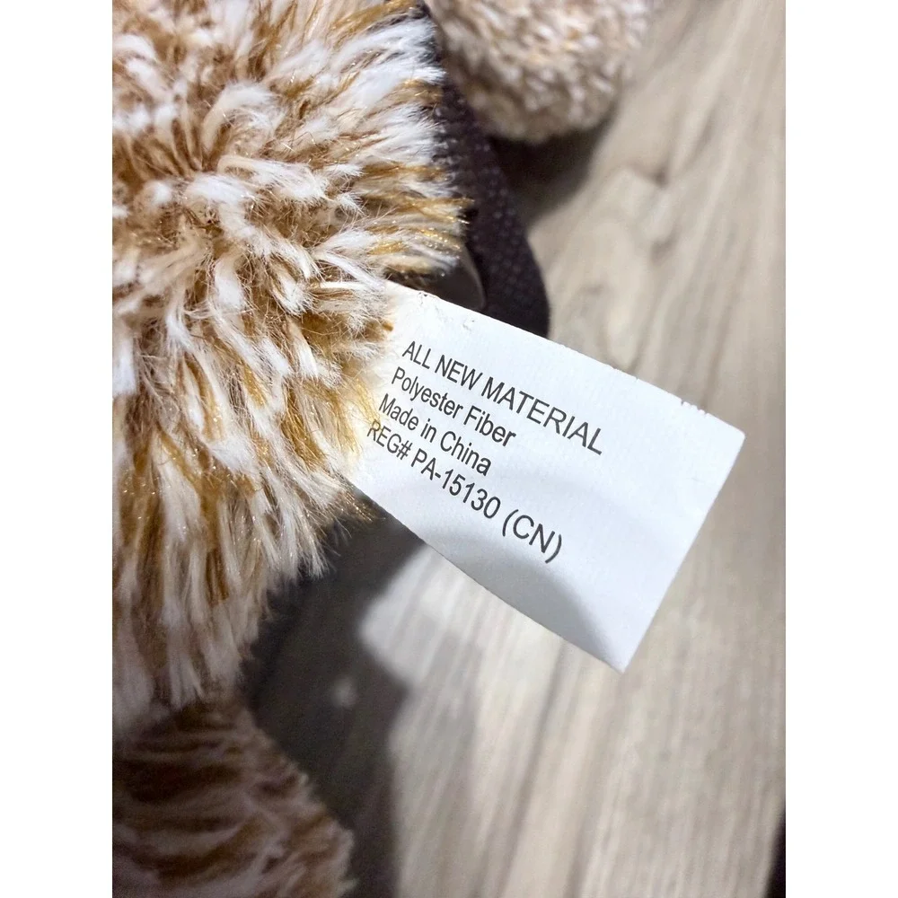 Hobby Lobby Plush Sloth Backpack Brown Shaggy Faux Fur Novelty Animal Bag 17in